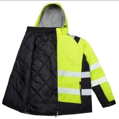 Žieminė striukė darbui STEPO TEXAS HI-VIS Softshell 2