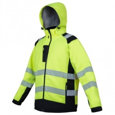 Žieminė striukė darbui STEPO TEXAS HI-VIS Softshell