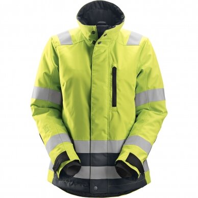 Žieminė striukė moterims AllroundWork 37.5 su izoliacija Hi-Vis  SNICKERS WORKWEAR, 2/3 klasė